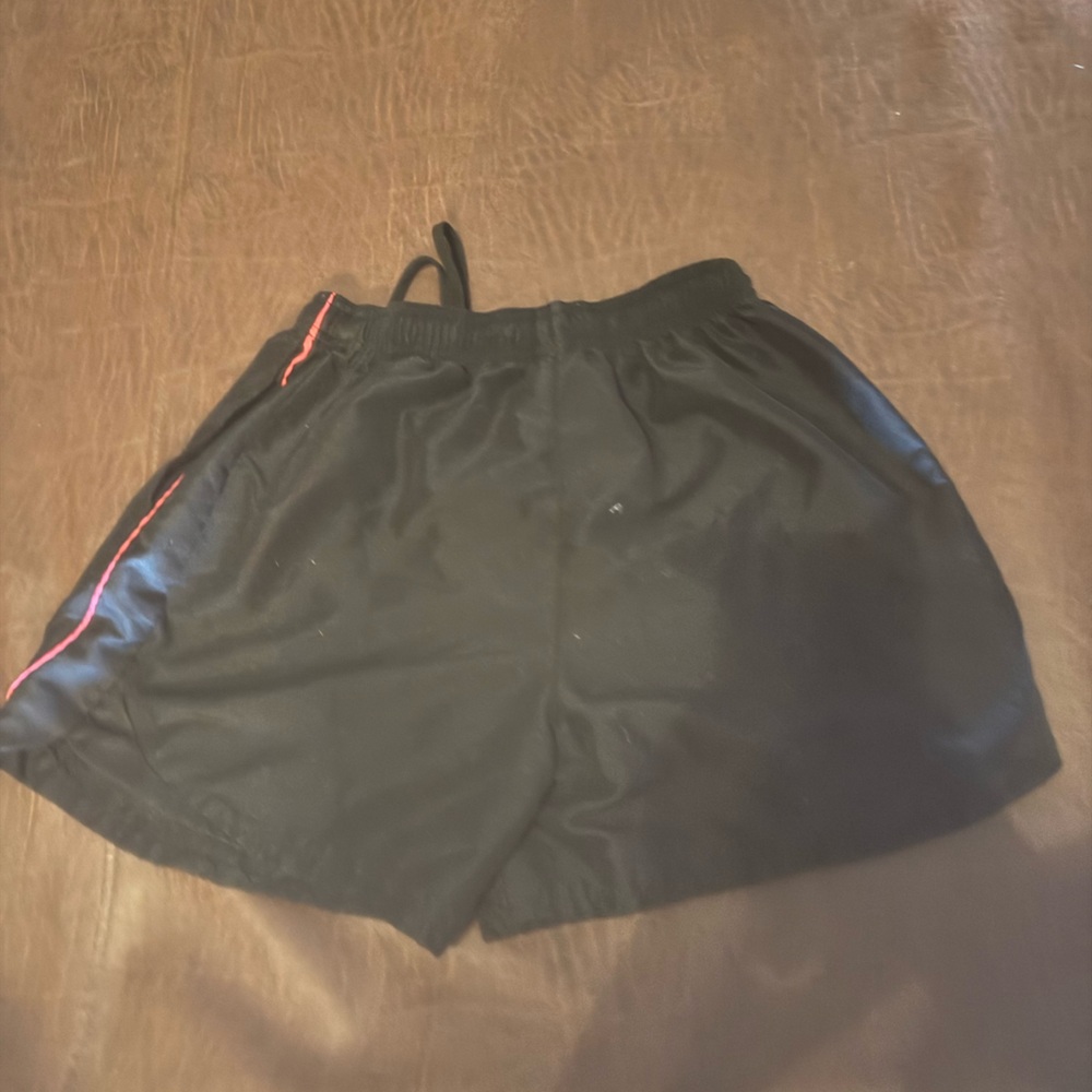 Black athletic shorts